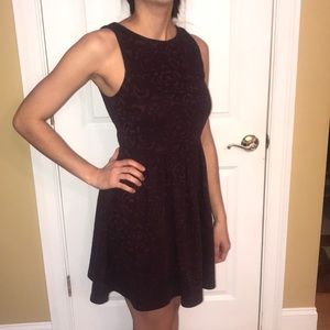 Plum Patterned Dress